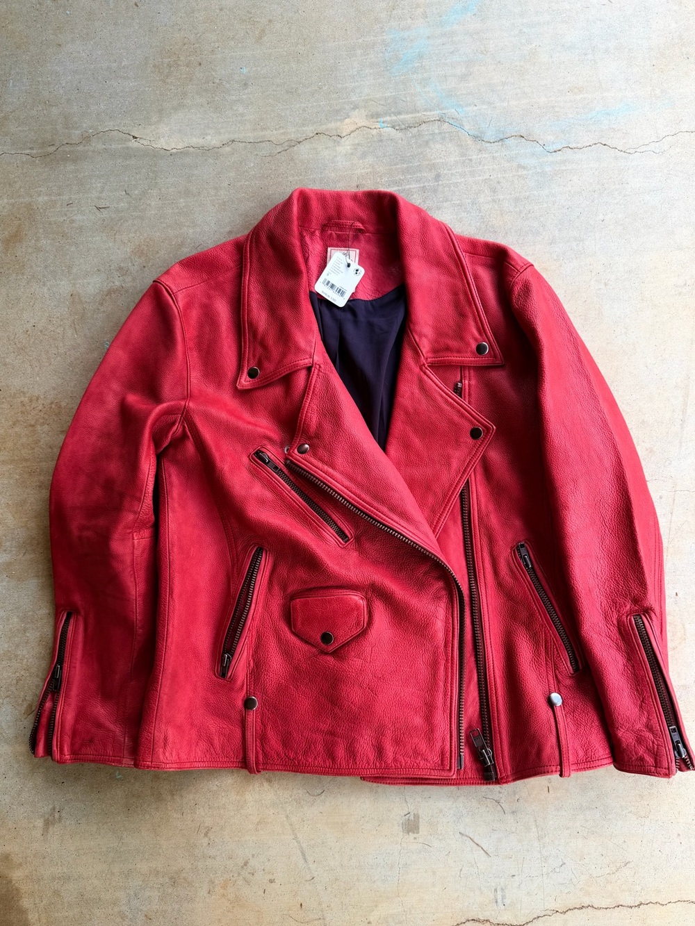 Free People S 100% Leather Jealousy Jacket New